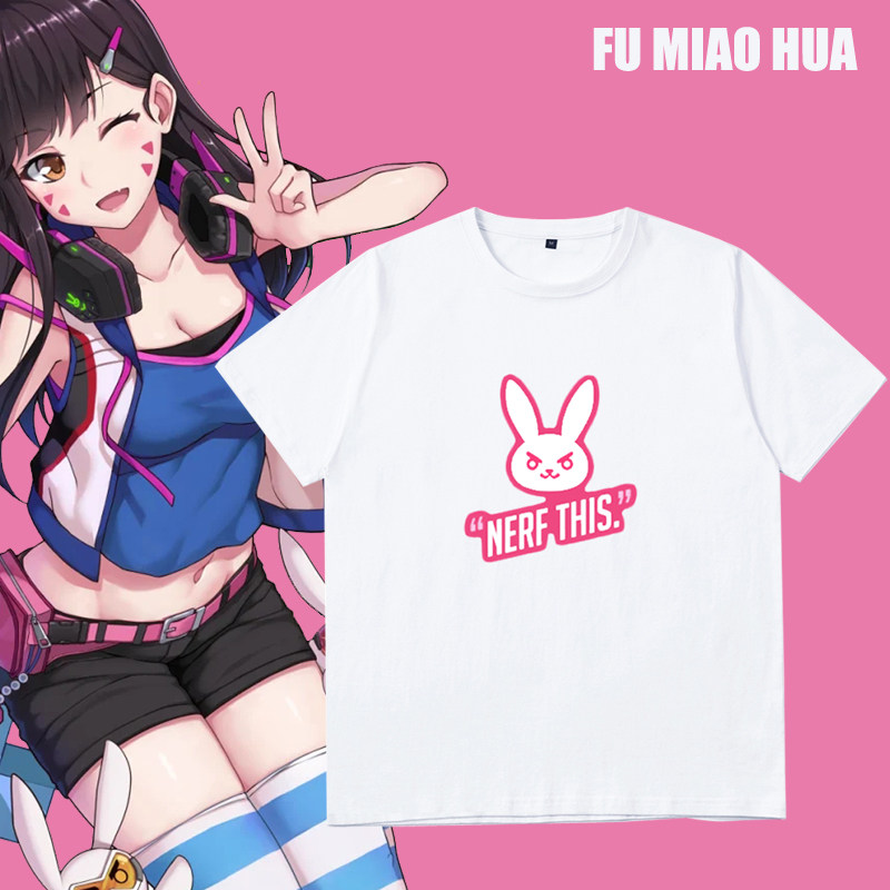 淘宝￥84折后价￥84dva连衣裙子 守望先锋t恤 兔子游戏衣服装 动漫