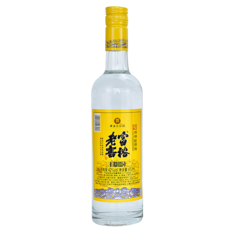 桂花富裕老窖 陈酿白酒 复合香型450毫升42度光瓶 东北黑龙江粮食