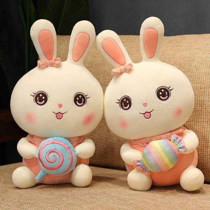 兔子毛绒玩具女孩小白兔公仔安抚玩偶粉色睡觉抱枕布娃娃儿童礼物