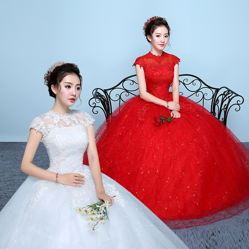 森系婚纱礼服2019新款红色婚纱显瘦婚纱一字肩中式大码婚纱小个子|ruв категории Женская одежда, Cвадебные платья, свадебное платье - от Buy2taobao.com для оказания профессиональной услуги покупки агента Taobao