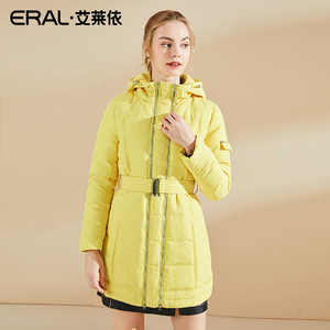 ERAL/艾莱依冬装修身中长款双拉链羽绒服女中长款-6061D-1