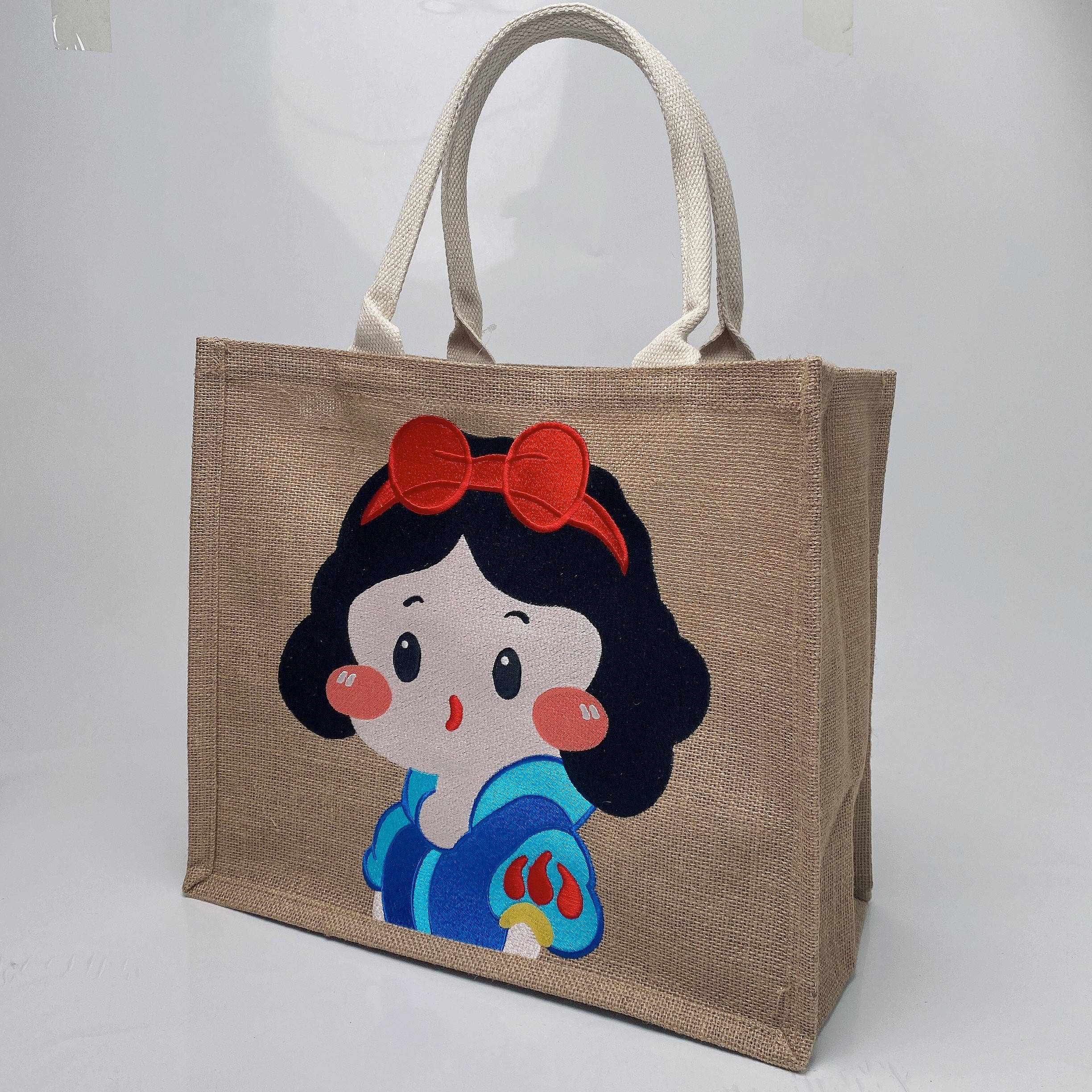 无印麻袋包diy刺绣改造定做环保购物袋大牌粗麻布编织袋内胆定制