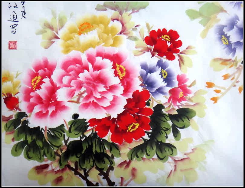 国家一级美术师 王政通《花开富贵 吉祥如意》