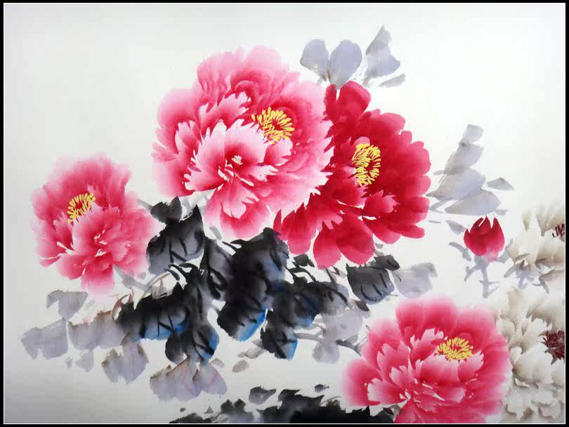 国家一级美术师 王政通《国色天香 花开富贵》