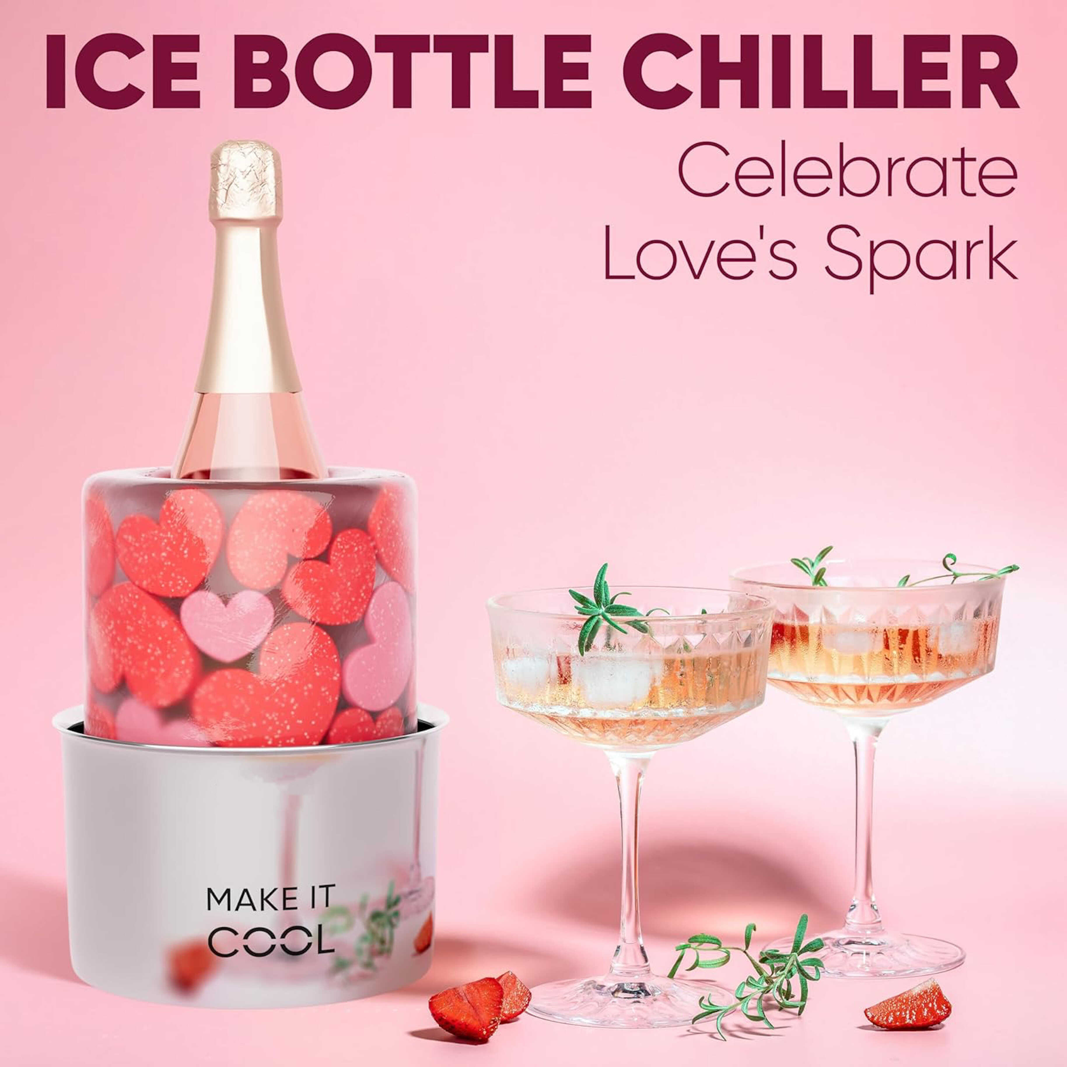香槟冰酒桶冰模红酒冷却器派对酒吧DIY冰桶洋酒葡萄酒冷冻冷藏机