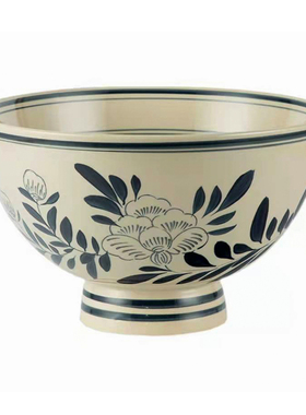 陶瓷陕西大老碗油泼面碗拉面碗大号面碗釉下彩中式复古商用大碗