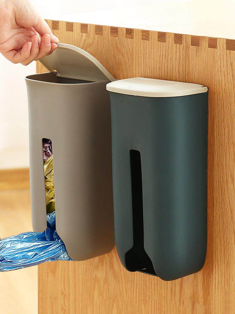 垃圾袋收纳盒神器装放塑料袋收集器壁挂厨房方便袋子抽取式免打孔