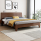 床现代简约家用1.8m双人床卧室1.5m单人床工厂直销全实木床架木床