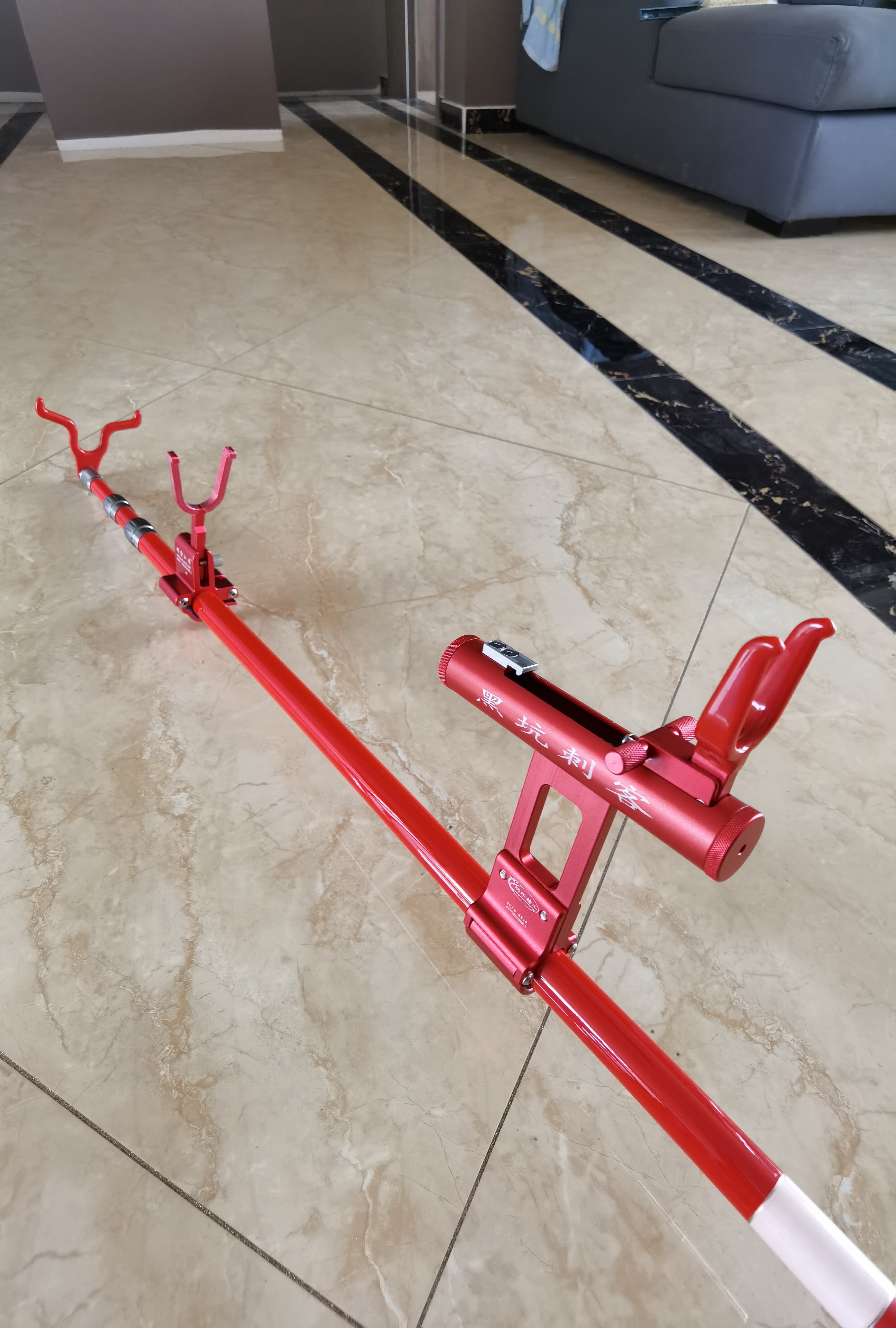 碳素超硬大物杆支架 3/4米巨物炮台长杆专用架钓鱼架子台钓架杆锁