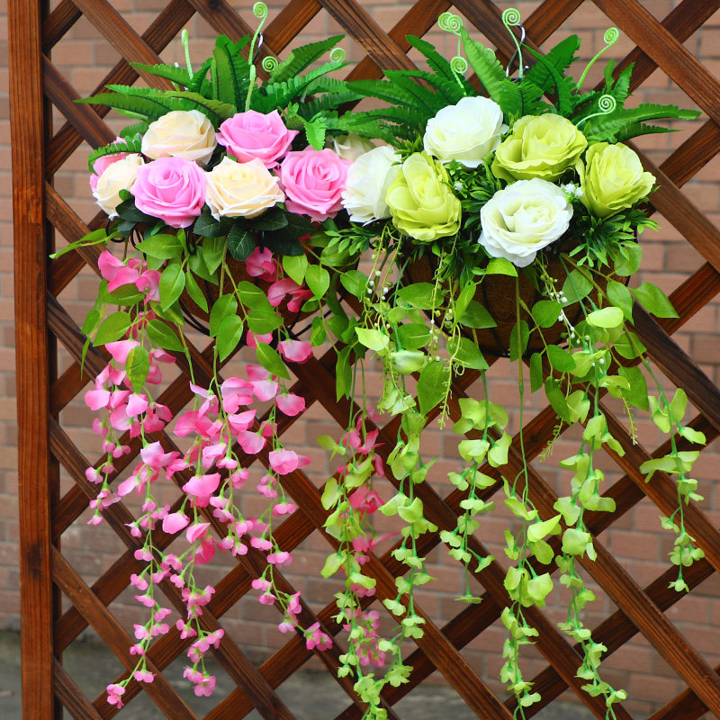 墙壁挂花装饰大额优惠券