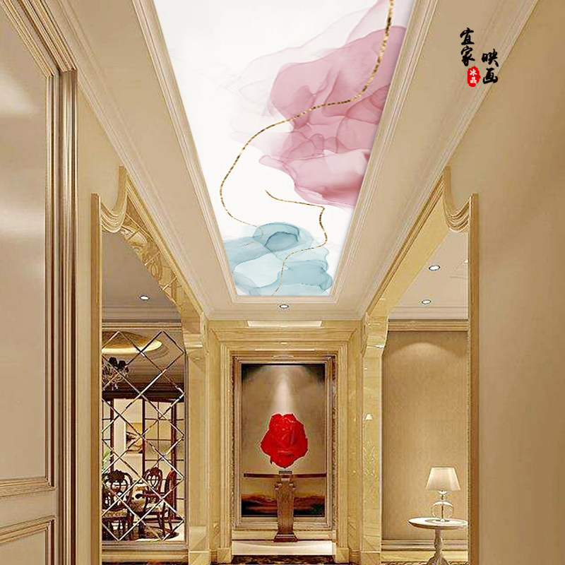 亚克力彩色轻奢3d艺术吊顶装饰玻璃