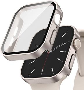 applewatch8保护壳钢化膜防水ultra苹果手表手表膜s8壳膜一体s7 s6 s5 iwatch8保护膜外壳防摔se手表壳套适用