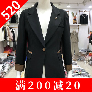 金凯8828 中年时尚西装外套女2024春季新款韩版修身妈妈西服上衣