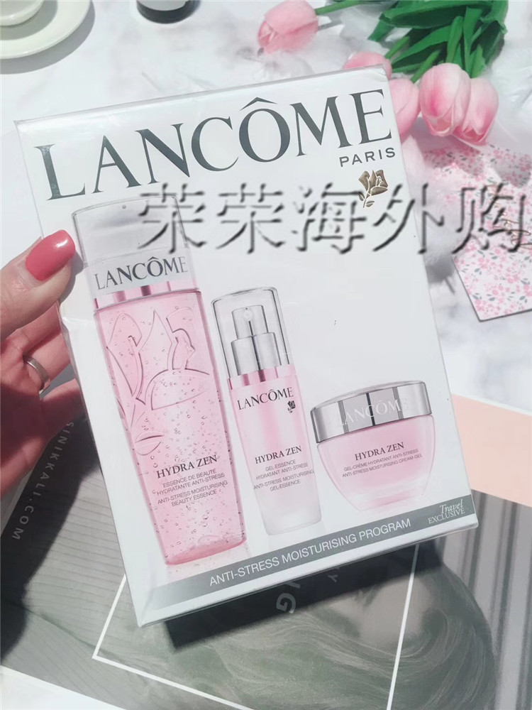 一折啫喱水霜三件_lancome兰蔻水分缘 水份缘舒悦三件套装舒缓柔肤