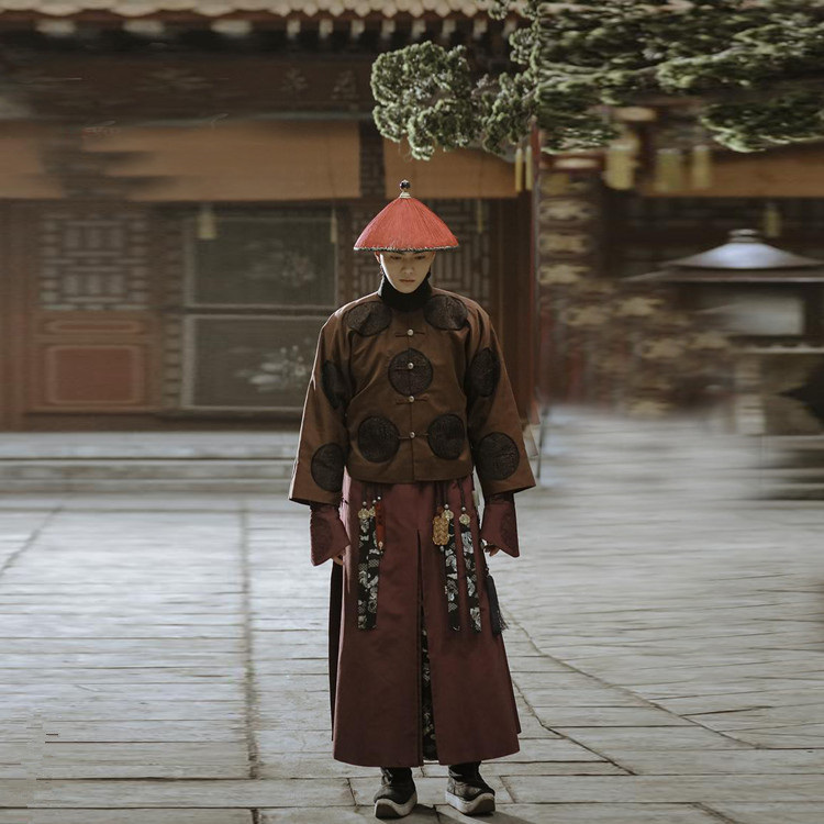 清朝古装男戏服影视延禧攻略同款富察傅恒侍卫服装官服大内侍卫装