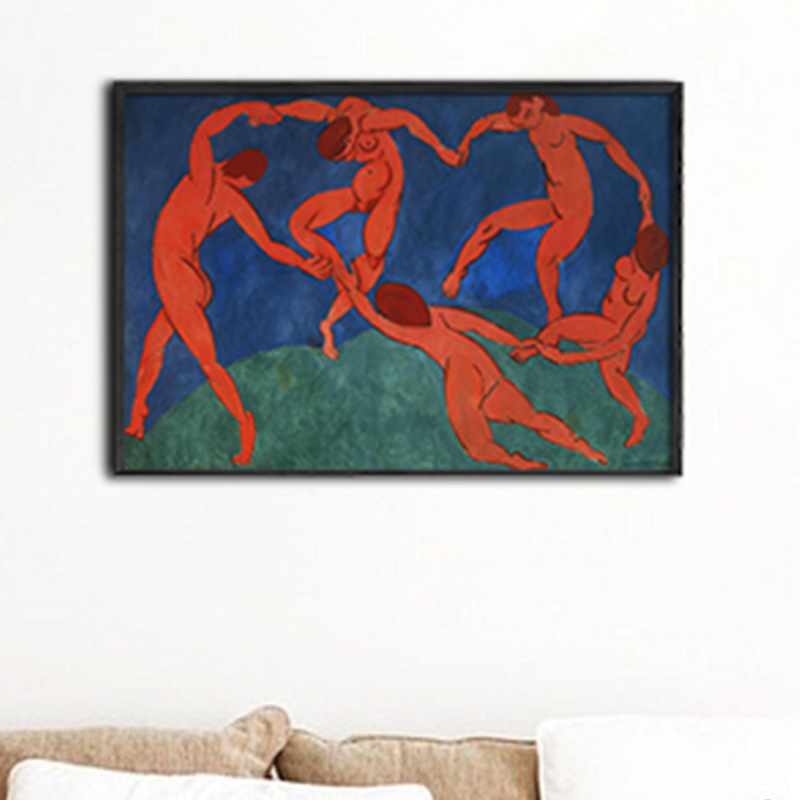 亨利马蒂斯音乐舞蹈油画布画芯无框喷绘书房客厅卧室现代装饰画