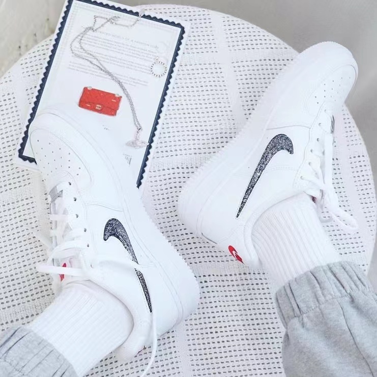 nike耐克air force 1 af1虞书欣全白空军一号女板鞋dh2920/dc9651