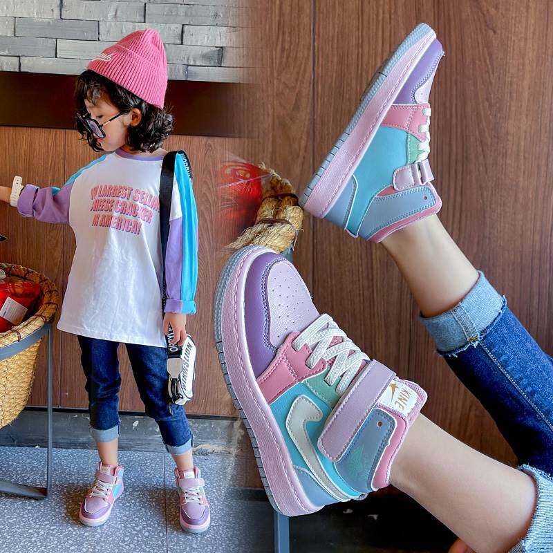 aj童鞋女童运动鞋子2021秋季新款