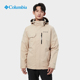 Columbia哥伦比亚冲锋衣男士户外羽绒内胆三合一热能防寒服WE9129
