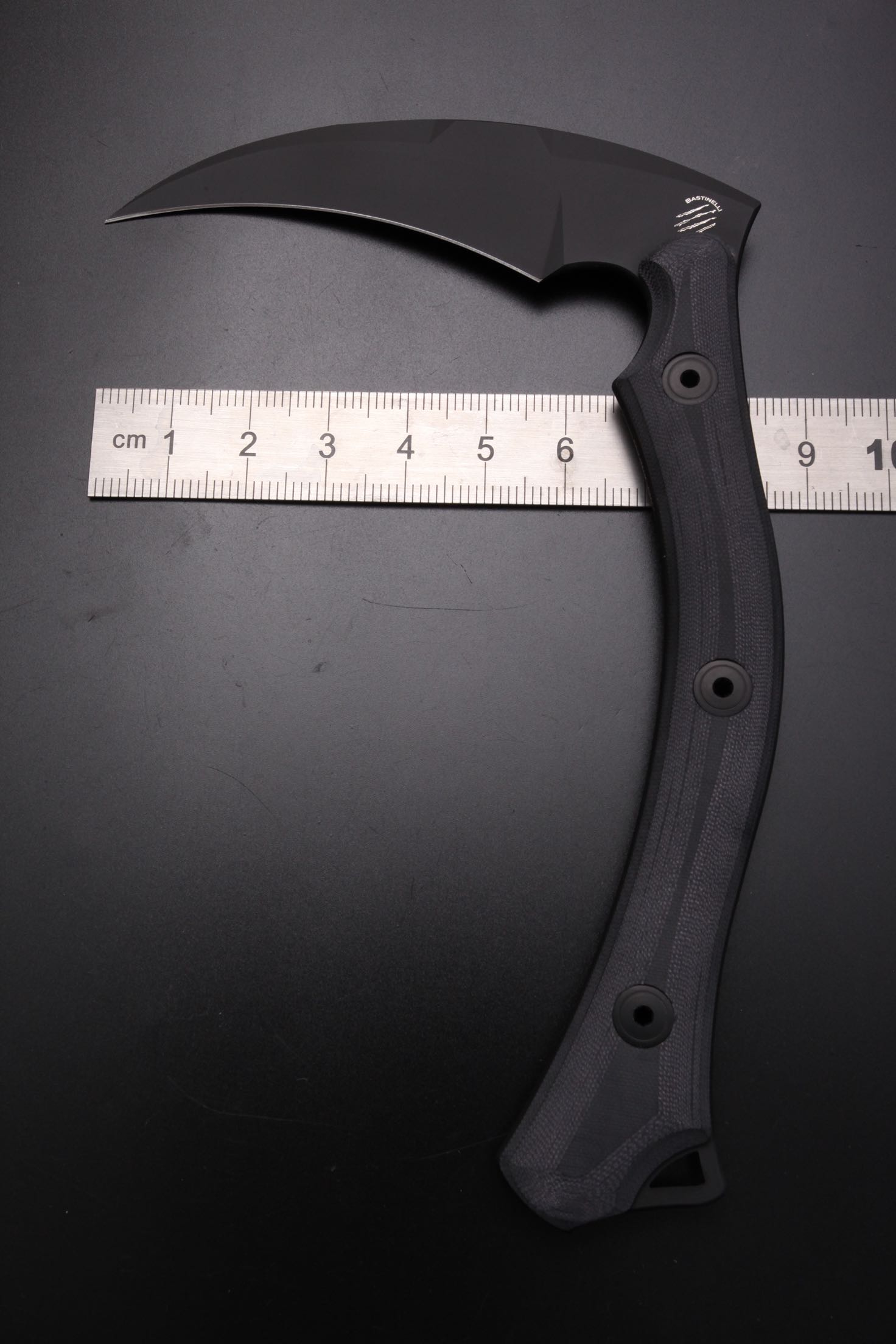 巴斯蒂内利死神镰刀bas201n690刃材意大利产户外刀具