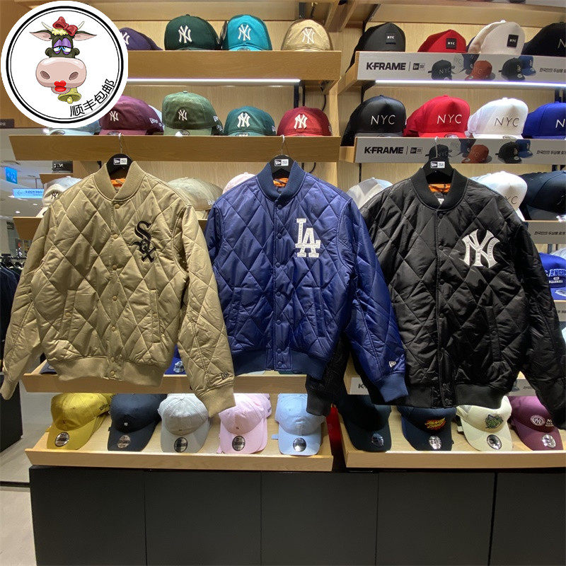 推荐理由:韩国专柜newera纽亦华mlb男女新款20秋冬ny标字母棒球服外套