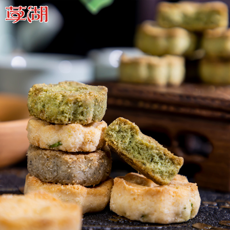 草湖宁波特产小桃酥奶油海苔花生芝麻葱油味手工饼干咸味散装团购