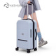 行李箱24寸高颜值冰河蓝密码箱高品质旅行行李拉杆箱万向轮静音29
