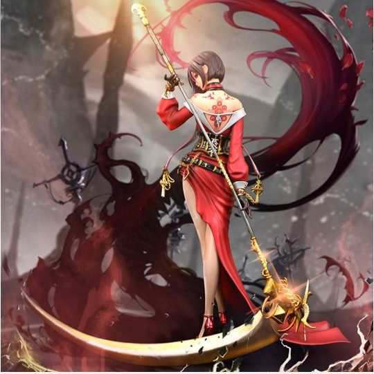 dnf女圣职者异色诱魔者全职q版手办/武器装扮 模型 人偶