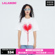 LALABOBO春夏新品可爱时尚女团风潮流图案短袖T恤女|LBCC-WSDT18