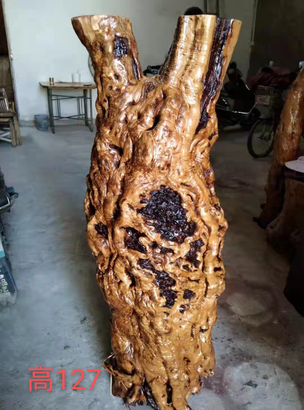 天然造型枣木实木根雕摆件树桩花架