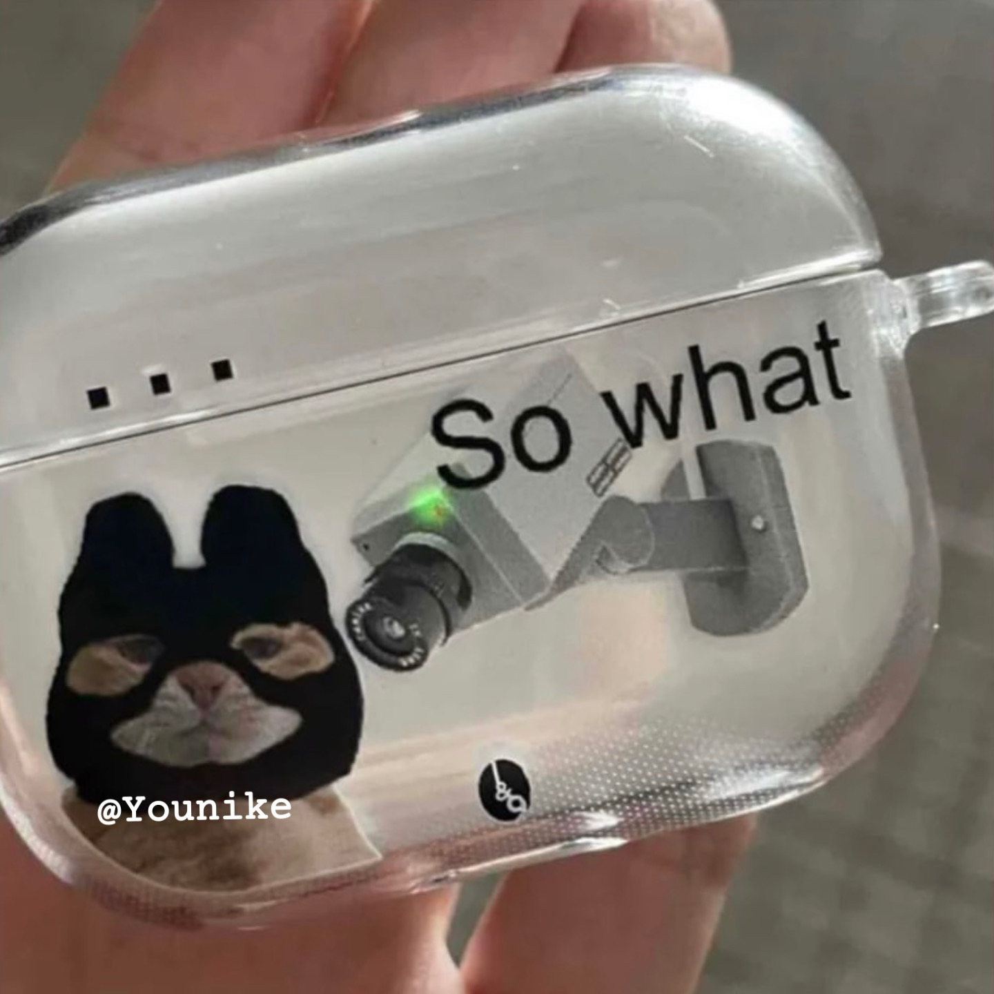 有趣搞怪主义帅气可爱会亮灯的坏猫咪萌宠airpods1/2无线蓝牙耳机保护套airpods pro2/3软硅胶壳