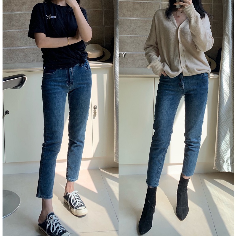中腰直脚牛仔裤