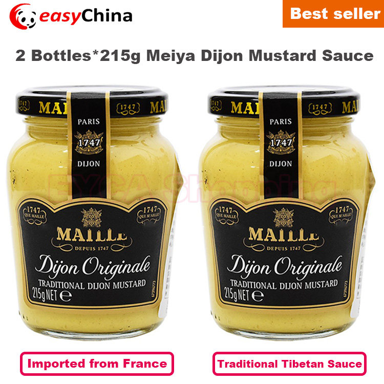 215g* 2 jars of meiya french traditional dijon mustard sauce