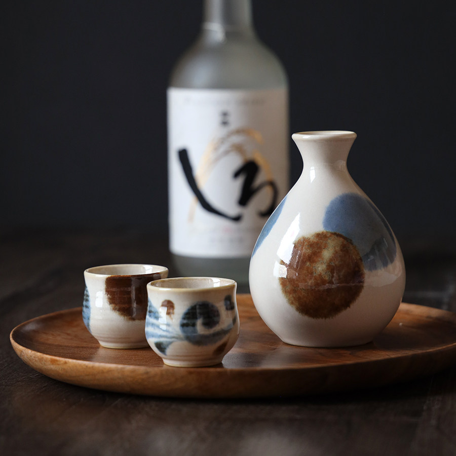 日本进口美浓烧陶瓷酒具日式酒壶