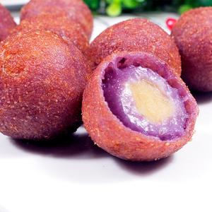 豌豆紫薯球图片