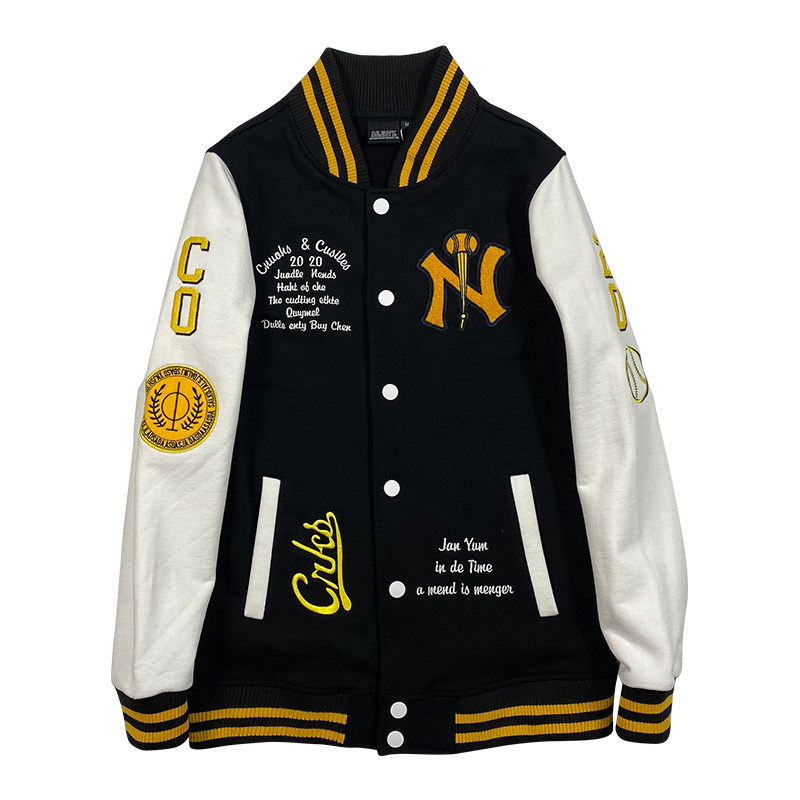 韩国mlbny春秋款棒球服外套男女情侣款正品宽松刺绣棒球薄款外套