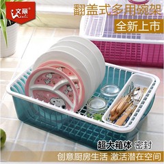 欧式碗架 厨房沥水碗架带盖碗筷餐具收纳盒碗碟架滴水碗架置物架
