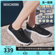 【闪穿鞋】Skechers斯凯奇slip ins系列女一脚蹬帆布鞋易穿脱板鞋