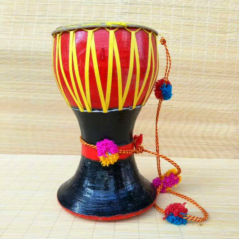 云南传统手工艺品-包邮傣族象脚鼓幼儿鼓儿童鼓小孩娱乐手鼓