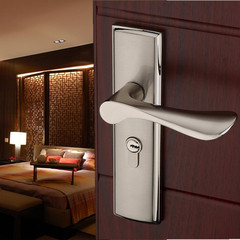 现代简约房间门锁三件套58锁体经典卧室内实木门锁执手锁具160mm