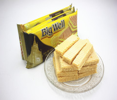 好吃的威化饼干 泰国 Big Well    黄油威化饼  476g
