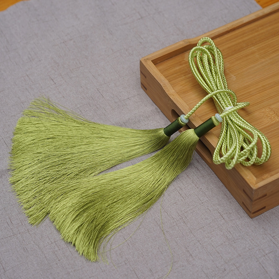 纤纤-汉服明制道袍圆领袍腰带简约圆绳宫绦丝绦腰绳配饰流苏挂饰