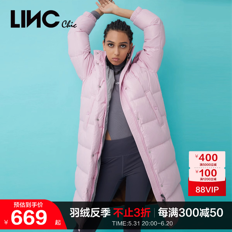 LINCCHIC金羽杰羽绒服女面包