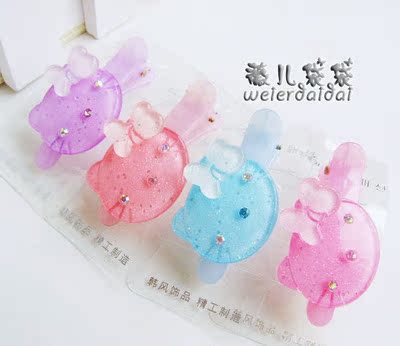韩凤儿童发饰饰品 可爱hello kitty宝宝边夹/儿童发夹/BB夹 一只在类目 童装/婴儿装/亲子装, 儿童配饰, 发饰中 - 来自Buy2taobao.com提供专业的淘宝代购服务