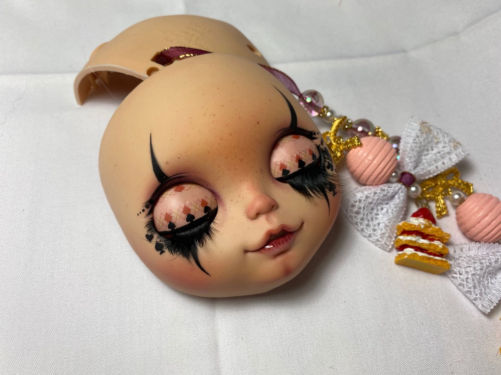 blythe品牌裸娃 进改妆改娃日烧肌小丑特效面妆 可私人定制