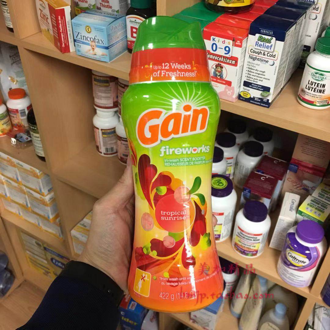 加拿大 gain衣物柔顺水晶洗衣香片 422克  三种选择