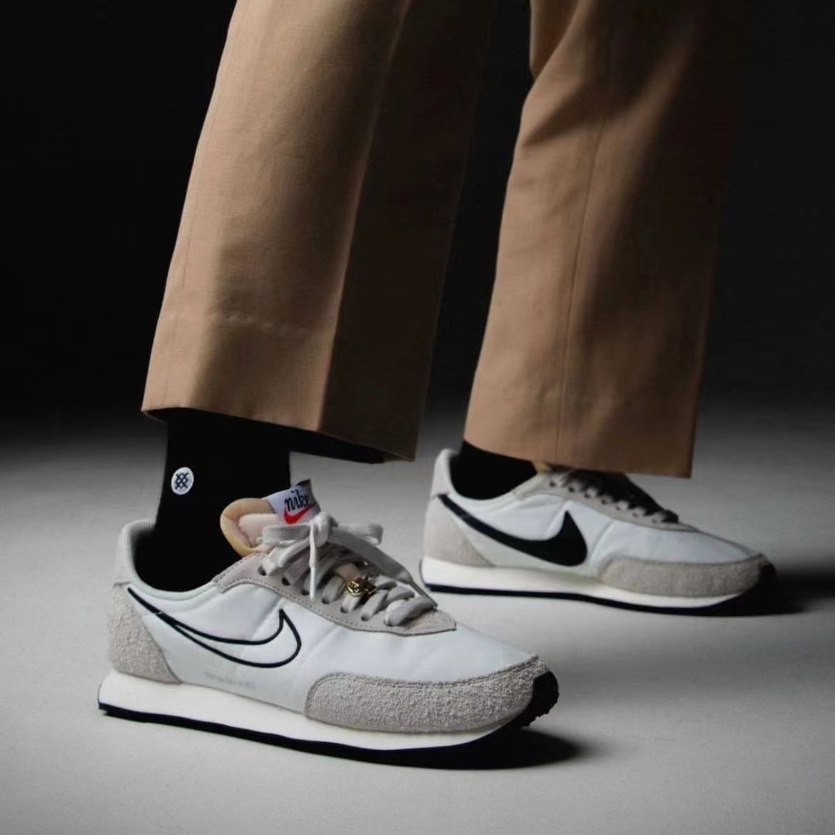 咬鞋g耐克nikewaffletrainer2华夫格复古低帮小金钩运动鞋