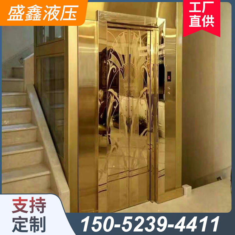 家用电梯别墅二三层小型简易升降室内四五层曳引单人观光家庭专用