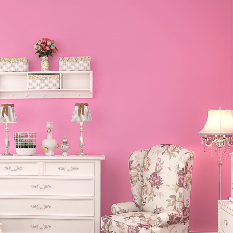 壁纸女孩房间卧室墙布纸已售1￥29折后价￥59淘宝新品优惠券2元ins