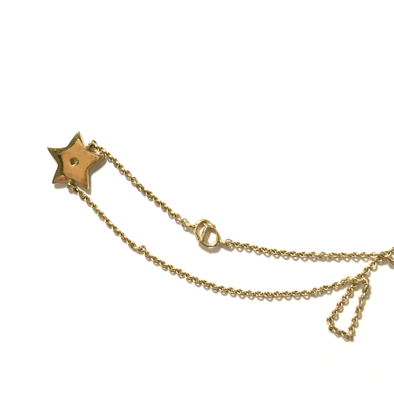 [9.8新]迪奥dior女士金色星星项链80q183025